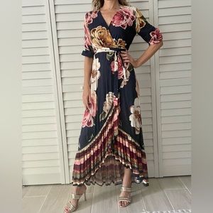 Anthropologie x Farm Rio maxi wrap dress